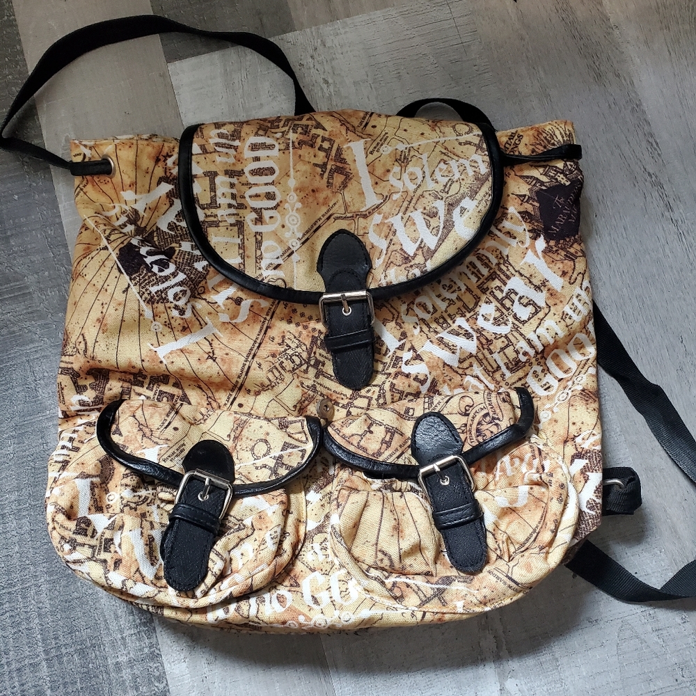 Harry Potter Marauder's Map Slouch Backpack